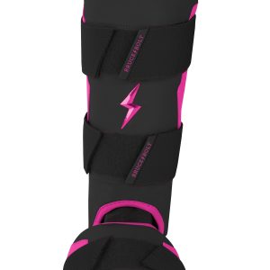 BRUCE BOLT Creator Series Leg Guard - BLACK W/ HOT PINK