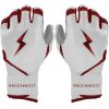 PREMIUM PRO CHROME Series Long Cuff Batting Gloves - MAROON